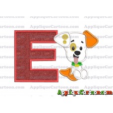 Puppy Bubble Guppies Applique Embroidery Design With Alphabet E