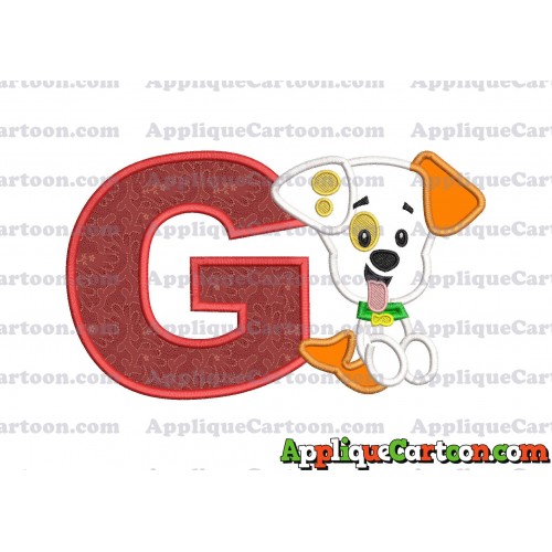 Puppy Bubble Guppies Applique Embroidery Design With Alphabet G