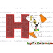 Puppy Bubble Guppies Applique Embroidery Design With Alphabet H