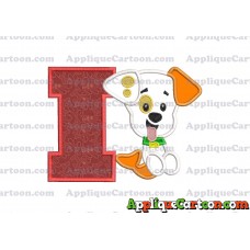 Puppy Bubble Guppies Applique Embroidery Design With Alphabet I