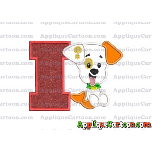 Puppy Bubble Guppies Applique Embroidery Design With Alphabet I