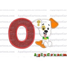 Puppy Bubble Guppies Applique Embroidery Design With Alphabet O