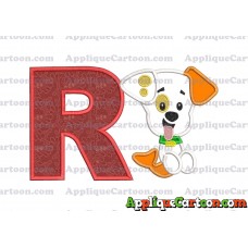 Puppy Bubble Guppies Applique Embroidery Design With Alphabet R
