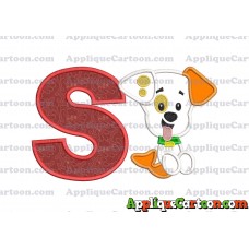 Puppy Bubble Guppies Applique Embroidery Design With Alphabet S