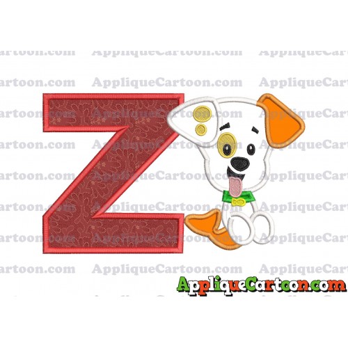Puppy Bubble Guppies Applique Embroidery Design With Alphabet Z