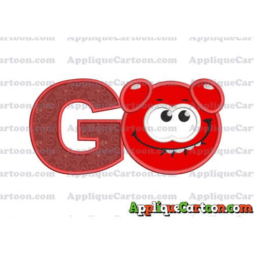 Red Jelly Applique Embroidery Design With Alphabet G