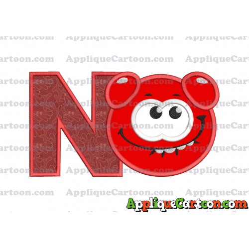 Red Jelly Applique Embroidery Design With Alphabet N