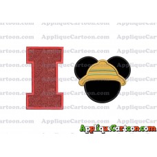Safari Mickey Mouse Applique Design With Alphabet I