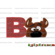 Scooby Doo Applique Embroidery Design With Alphabet B