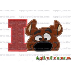 Scooby Doo Applique Embroidery Design With Alphabet I