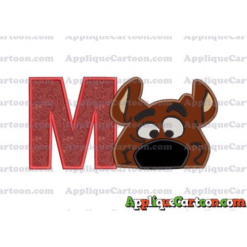 Scooby Doo Applique Embroidery Design With Alphabet M