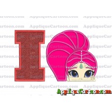Shimmer and Shine Applique 02 Embroidery Design With Alphabet I