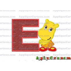 Shy Tasha Backyardigans Applique Design With Alphabet E