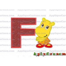 Shy Tasha Backyardigans Applique Design With Alphabet F