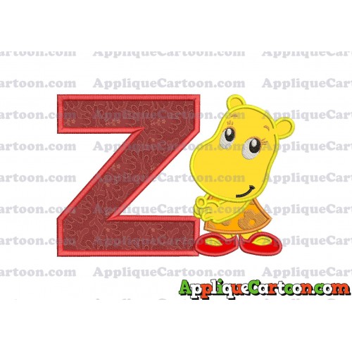 Shy Tasha Backyardigans Applique Design With Alphabet Z