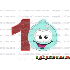 Sky Jelly Applique Embroidery Design Birthday Number 1