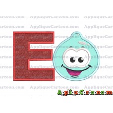 Sky Jelly Applique Embroidery Design With Alphabet E