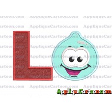 Sky Jelly Applique Embroidery Design With Alphabet L