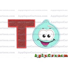 Sky Jelly Applique Embroidery Design With Alphabet T