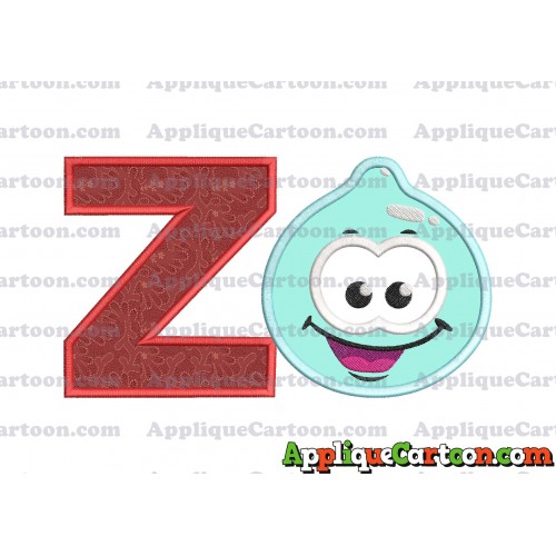 Sky Jelly Applique Embroidery Design With Alphabet Z