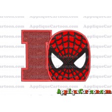 Spider Man Applique Embroidery Design With Alphabet I