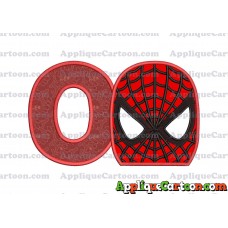 Spider Man Applique Embroidery Design With Alphabet O