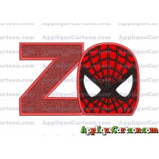 Spider Man Applique Embroidery Design With Alphabet Z