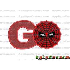Spiderman Web Applique Embroidery Design With Alphabet G