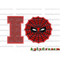 Spiderman Web Applique Embroidery Design With Alphabet I