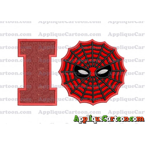 Spiderman Web Applique Embroidery Design With Alphabet I