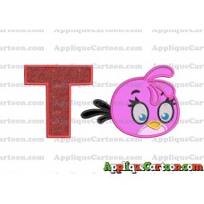 Stella Angry Birds Applique Embroidery Design With Alphabet T
