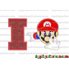 Super Mario Applique 02 Embroidery Design With Alphabet I