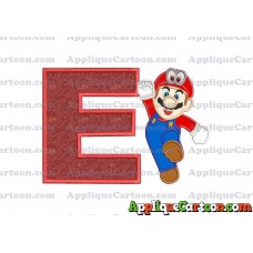 Super Mario Odyssey Applique 01 Embroidery Design With Alphabet E