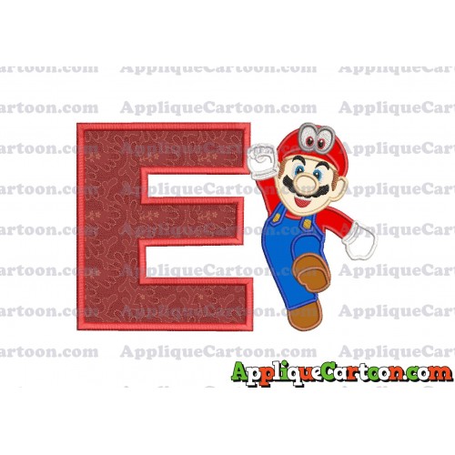 Super Mario Odyssey Applique 01 Embroidery Design With Alphabet E