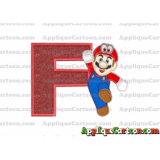 Super Mario Odyssey Applique 01 Embroidery Design With Alphabet F
