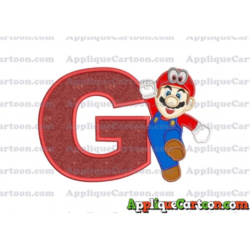 Super Mario Odyssey Applique 01 Embroidery Design With Alphabet G
