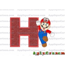 Super Mario Odyssey Applique 01 Embroidery Design With Alphabet H
