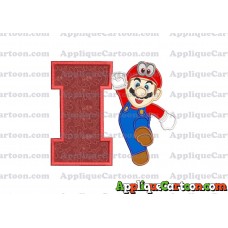 Super Mario Odyssey Applique 01 Embroidery Design With Alphabet I