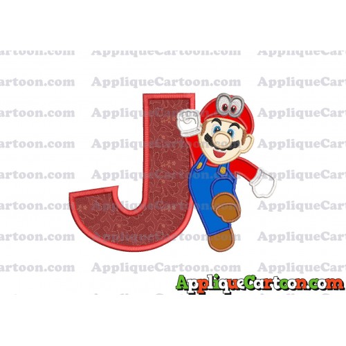 Super Mario Odyssey Applique 01 Embroidery Design With Alphabet J