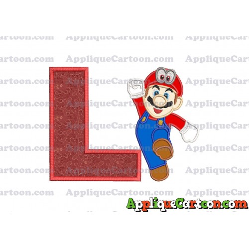 Super Mario Odyssey Applique 01 Embroidery Design With Alphabet L