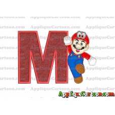 Super Mario Odyssey Applique 01 Embroidery Design With Alphabet M