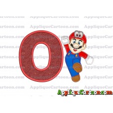 Super Mario Odyssey Applique 01 Embroidery Design With Alphabet O
