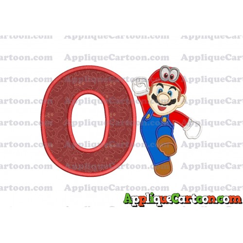 Super Mario Odyssey Applique 01 Embroidery Design With Alphabet O