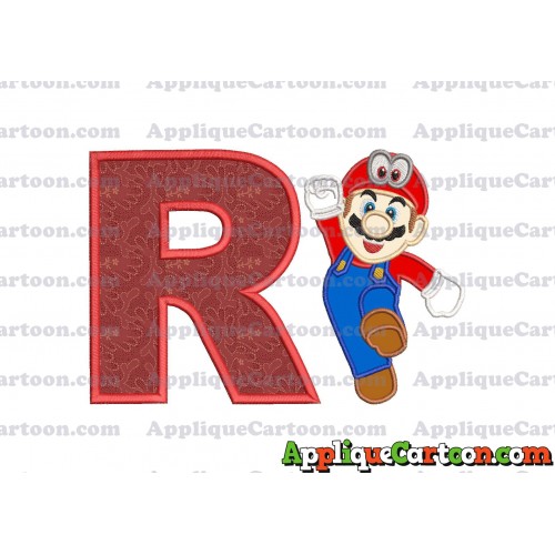 Super Mario Odyssey Applique 01 Embroidery Design With Alphabet R