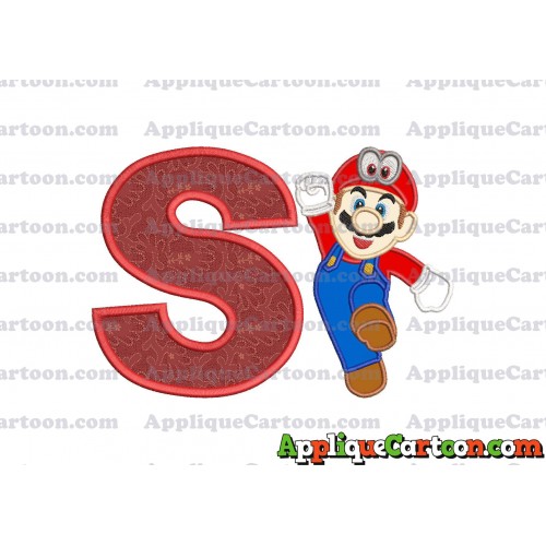 Super Mario Odyssey Applique 01 Embroidery Design With Alphabet S