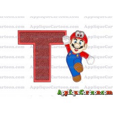 Super Mario Odyssey Applique 01 Embroidery Design With Alphabet T
