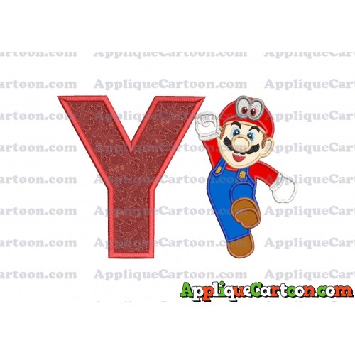 Super Mario Odyssey Applique 01 Embroidery Design With Alphabet Y