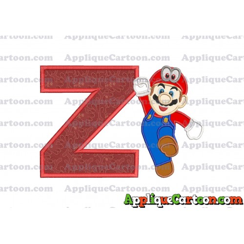 Super Mario Odyssey Applique 01 Embroidery Design With Alphabet Z