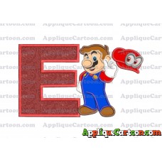 Super Mario Odyssey Applique 02 Embroidery Design With Alphabet E