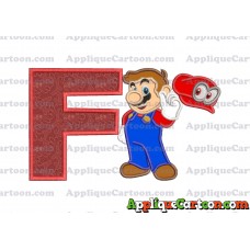 Super Mario Odyssey Applique 02 Embroidery Design With Alphabet F